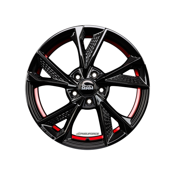 MAM MAM RS6 Black Painted Red Inside (BPRI)