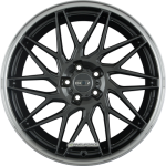DOTZ - TANAKA DARK GUNMETAL/POLISHED LIP 8X18 LK:5/108 ET:45 ML:70,1