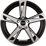 CARMANI - 16 ANTON BLACK POLISH 7,5X17 LK:5/112 ET:52 ML:66,7