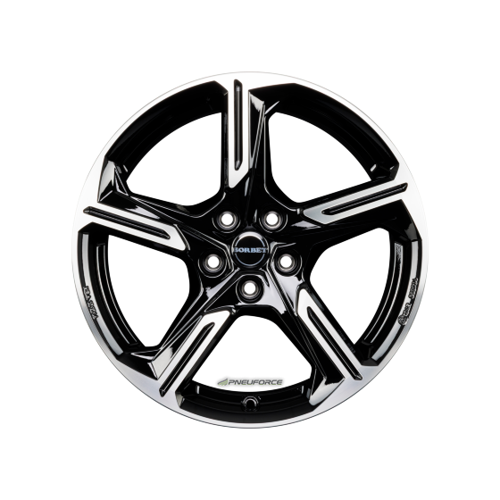 BORBET - XE1 BLACK POLISHED GLOSSY 7,5X18 LK:5/112 ET:40 ML:57,1