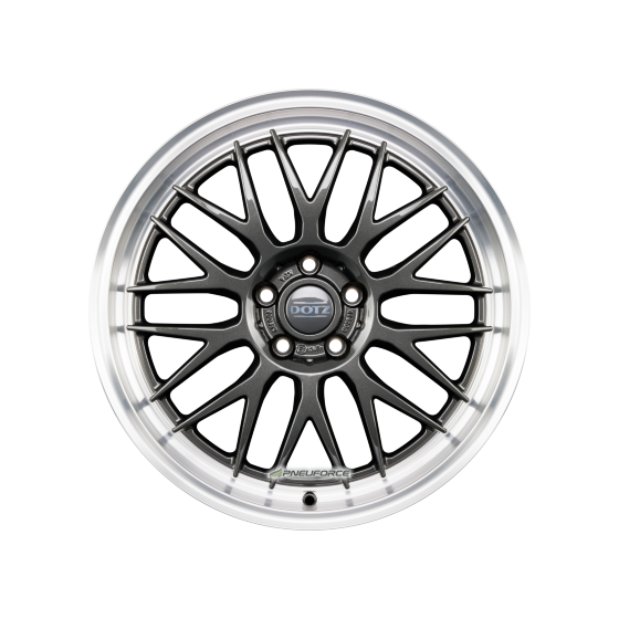 DOTZ - BILBAO DARK GUNMETAL/POLISHED LIP 8X20 LK:5/112 ET:40 ML:70,1
