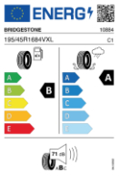 BRIDGEST T005 195/45 R16 84 V XL
