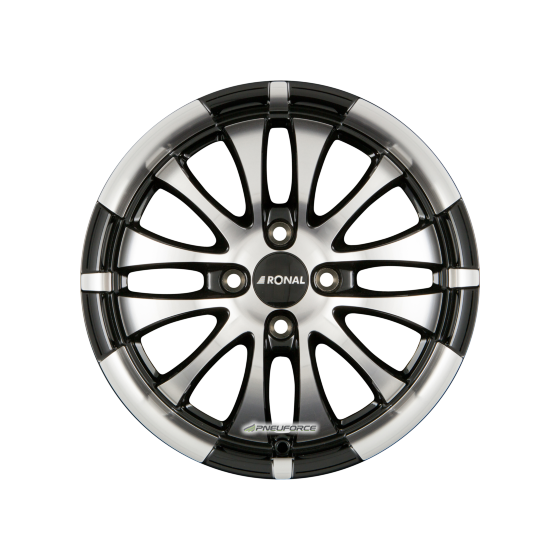 RONAL - R59 JETBLACK-FRONTKOPIERT 7X16 LK:4/108 ET:42 ML:76