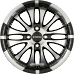 RONAL - R59 JETBLACK-FRONTKOPIERT 7X16 LK:4/108 ET:42 ML:76