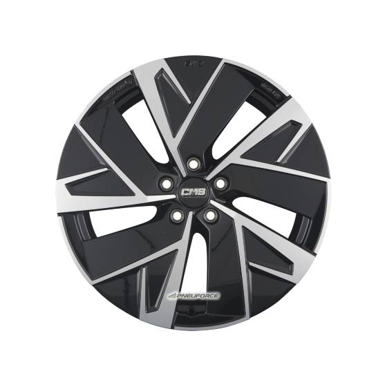 CMS-WHEELS - C32-AERO DIAMANT SCHWARZ GLANZ 7,5X19 LK:5/108 ET:50 ML:63,4