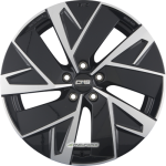 CMS-WHEELS - C32-AERO DIAMANT SCHWARZ GLANZ 7,5X19 LK:5/108 ET:50 ML:63,4