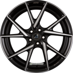 ALUTEC - ADX.01 DIAMOND-BLACK FRONTPOLISHED 8,5X19 LK:5/114,3 ET:40 ML:70,1