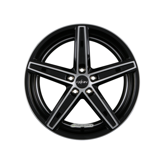 OXIGIN - 18 CONCAVE BLACK FULL POLISH 7,5X17 LK:5/112 ET:45 ML:66,6