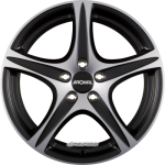 RONAL - R56 MATTSCHWARZ-FRONTKOPIERT 7X17 LK:5/114,3 ET:40 ML:82