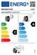 BRIDGEST SPORT 265/40ZR21 (105Y) XL