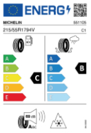 MICHELIN CLIMA+ 215/55 R17 94 V