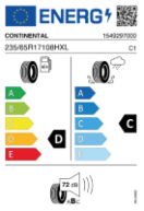 CONTINENTAL - CROSSCONTACT LX 2 FR XL M+S (TL)